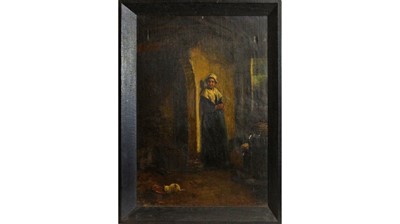 Lot 900 - 19th Century Dutch School - The Little Companion | oil