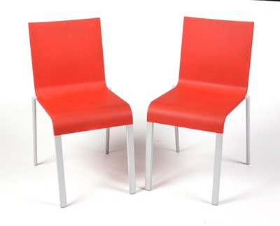 Lot 379 - Maarten van Severen for Vitra: two red 03 chairs