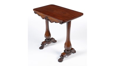Lot 1147 - Manner of Gillows: a Victorian mahogany and banded side table.
