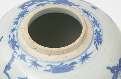 Lot 637 - Chinese blue and white ginger jar and cover