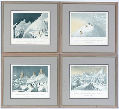 Lot 16 - After John Macgregor - Four 19th Century glacier climbing views | Baxterprint
