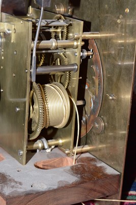 Lot 1174 - Edward Stanton, London: a burr walnut and walnut longcase clock.