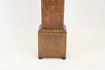 Lot 1174 - Edward Stanton, London: a burr walnut and walnut longcase clock.