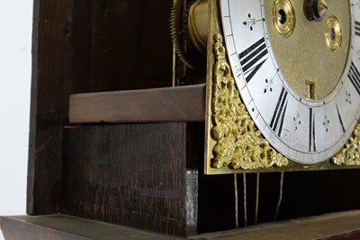 Lot 1174 - Edward Stanton, London: a burr walnut and walnut longcase clock.