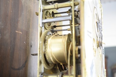 Lot 1174 - Edward Stanton, London: a burr walnut and walnut longcase clock.