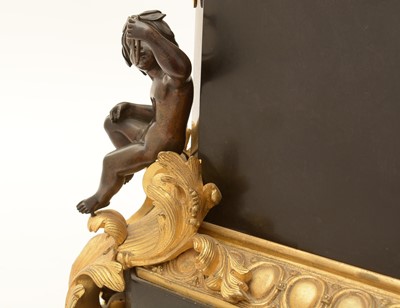 Lot 1142 - Raingo Freres: a large and impressive black slate, gilt and bronze mantel clock.
