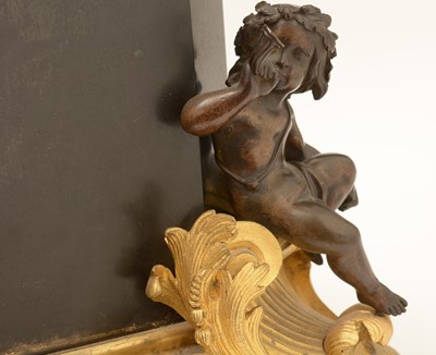 Lot 1142 - Raingo Freres: a large and impressive black slate, gilt and bronze mantel clock.