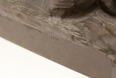 Lot 1142 - Raingo Freres: a large and impressive black slate, gilt and bronze mantel clock.