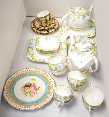 Lot 381 - A Royal Paragon ‘Poinsettia’ pattern part tea and coffee service; and other items.