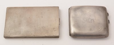 Lot 135 - Two silver cigarette case