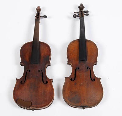 Lot 47 - Two Violins for restoration