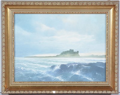 Lot 108 - Robert Ritchie - Bamburgh Castle at Sunrise | oil