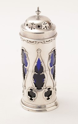 Lot 108 - A silver sugar caster, by H. Wilkinson Ltd
