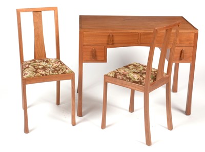 Lot 331 - Brynmawr dressing table and two bedroom chairs.