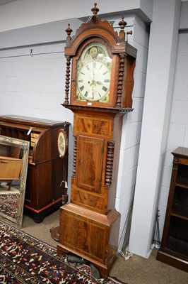 Lot 66 - A Victorian mahogany eight-day longcase clock.
