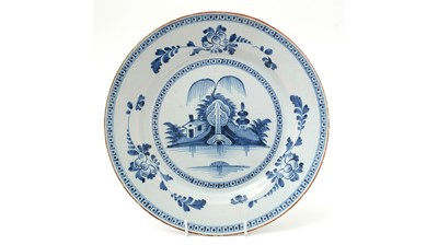 Lot 740 - Delft blue and white charger