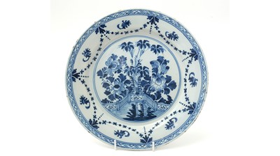 Lot 741 - A Dutch Delft Charger