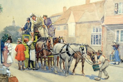 Lot 793 - 19th Century British School - The Departure of the Coach | watercolour