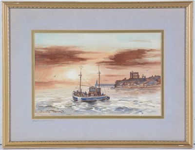 Lot 44 - Ronald Lambert Moore - Off Tynemouth | watercolour