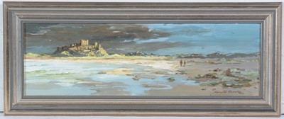 Lot 107 - Ronald Lambert Moore - Bamburgh Castle | oil