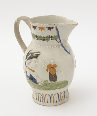 Lot 706 - Three Prattware jugs