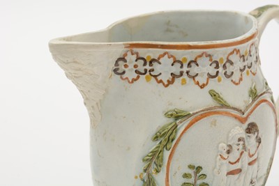 Lot 706 - Three Prattware jugs