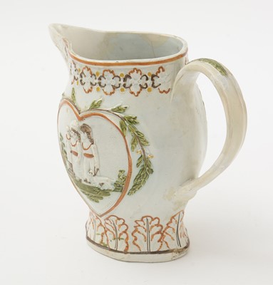 Lot 706 - Three Prattware jugs