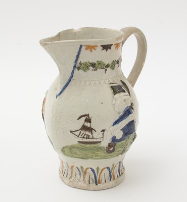 Lot 706 - Three Prattware jugs