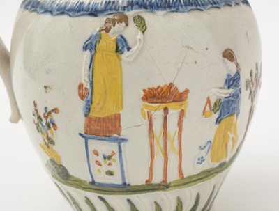 Lot 706 - Three Prattware jugs