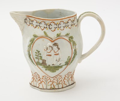Lot 706 - Three Prattware jugs