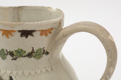 Lot 706 - Three Prattware jugs