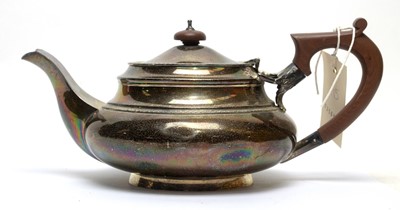 Lot 170 - A silver teapot, by Walker & Hall