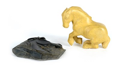 Lot 1239 - Two stone sculptures by Ann Baxter