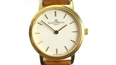 Lot 520 - Baume & Mercier: an 18ct yellow gold cased lady's wristwatch