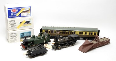 Lot 389 - Boxed and loose 0-gauge railway locomotives and rolling stock