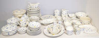 Lot 329 - A large assortment of Furnivals Ltd., Denmark dinnerware.