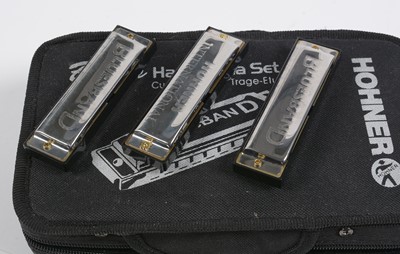 Lot 15 - Set of Hohner Bluesband harmonicas