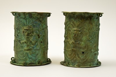 Lot 464 - A pair of ceremonial bracelet, Ijebu group, Yoruba