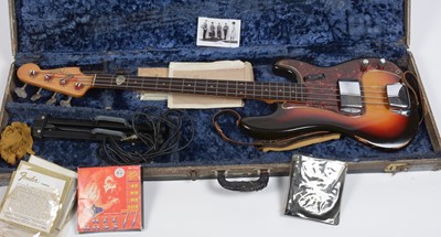 Lot 85 - 1963 Fender Precision Bass Sunburst.
