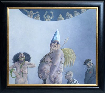 Lot 198 - David Shanahan - Fat King, Fallen Angels, and False Messiahs | oil