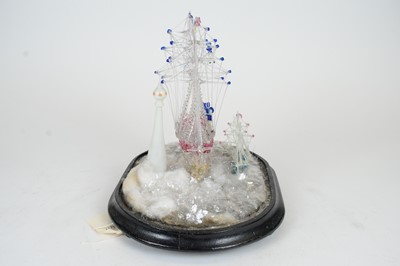Lot 759 - Late 19th Century spun glass frigger