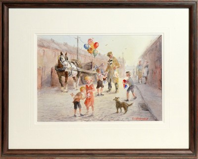 Lot 726 - Bill Hindmarsh - The Rag and Bone Man | watercolour