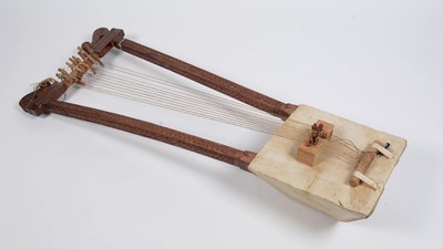 Lot 24 - Begena Ethiopian lyre harp