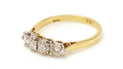 Lot 468 - A four stone diamond ring