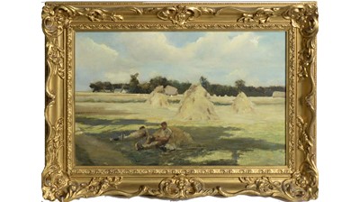 Lot 684 - Ugo Valeri - Recumbent Hay Rakers | oil