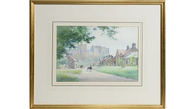 Lot 862 - Frank Watson Wood - Bamburgh Castle | watercolour
