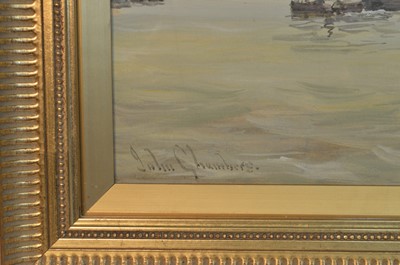 Lot 827 - John Chambers - River Tyne | watercolour