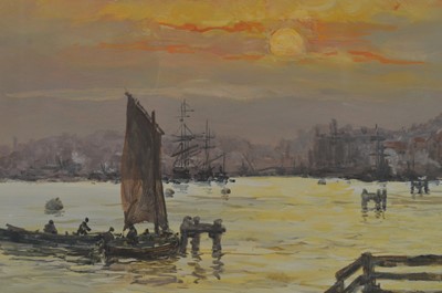 Lot 827 - John Chambers - River Tyne | watercolour