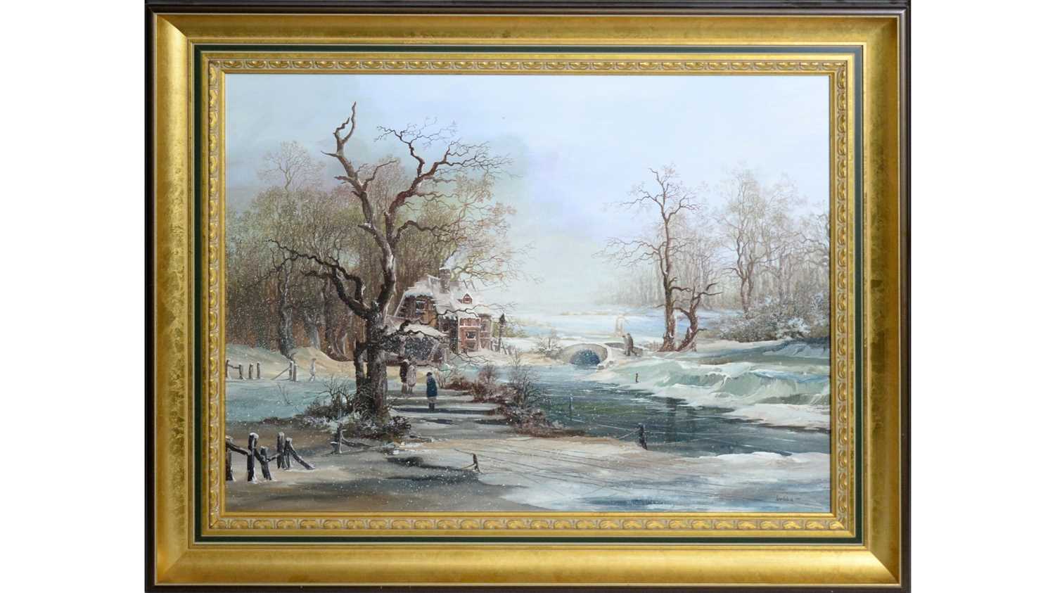 Lot 994 - Braaq - Winter Landscape | oil