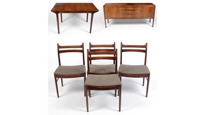 Lot 2 - A.H.McIntosh & Co Ltd of Kirkcaldy: a six-piece dining room suite.